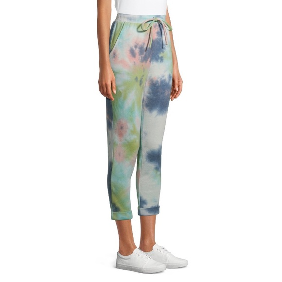 Sunset & Sixth Womens Juniors Cozy Tie Dye Jogger Sweatpants Size Medium 7/9 NEW - Picture 3 of 13